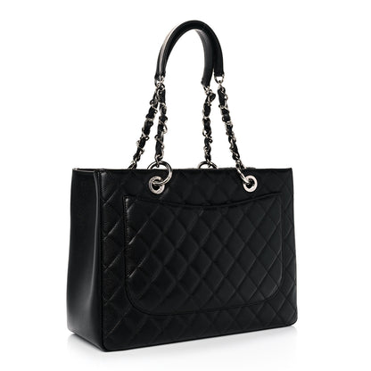 Chanel Caviar Quilted Grand Shopping Tote GST Black 3 of 11