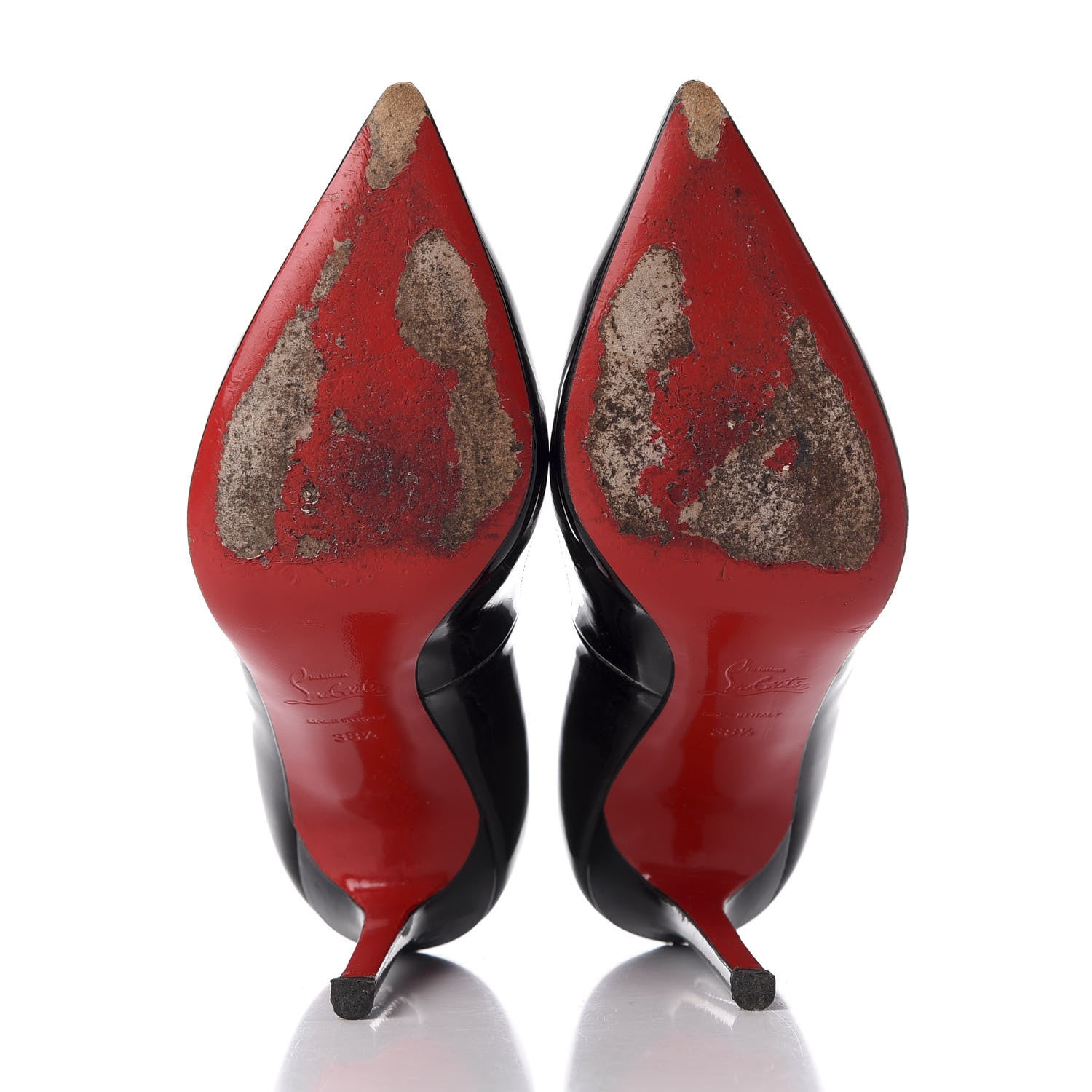 Christian Louboutin Patent Pigalle 120 Pumps 38.5 Black 5 of 10