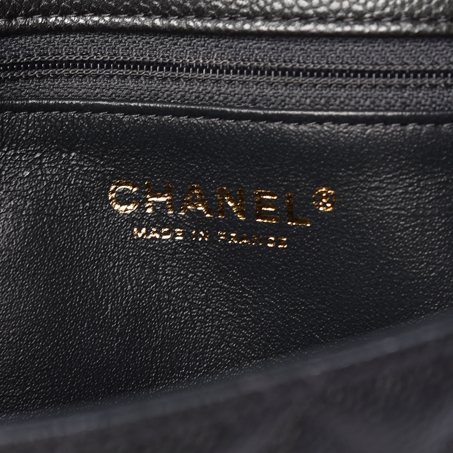 Chanel Caviar Quilted Clutch Dark Grey 8 of 10