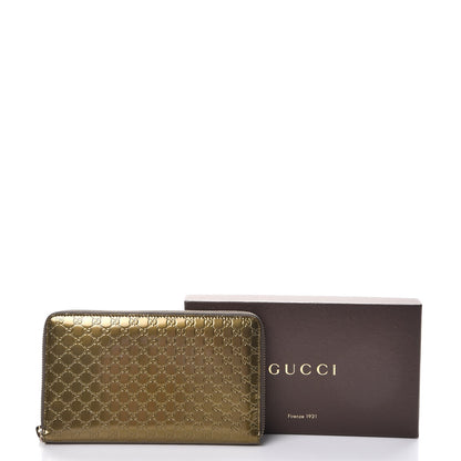 Gucci Shine Microguccissima Zippy Wallet Gold 8 of 8