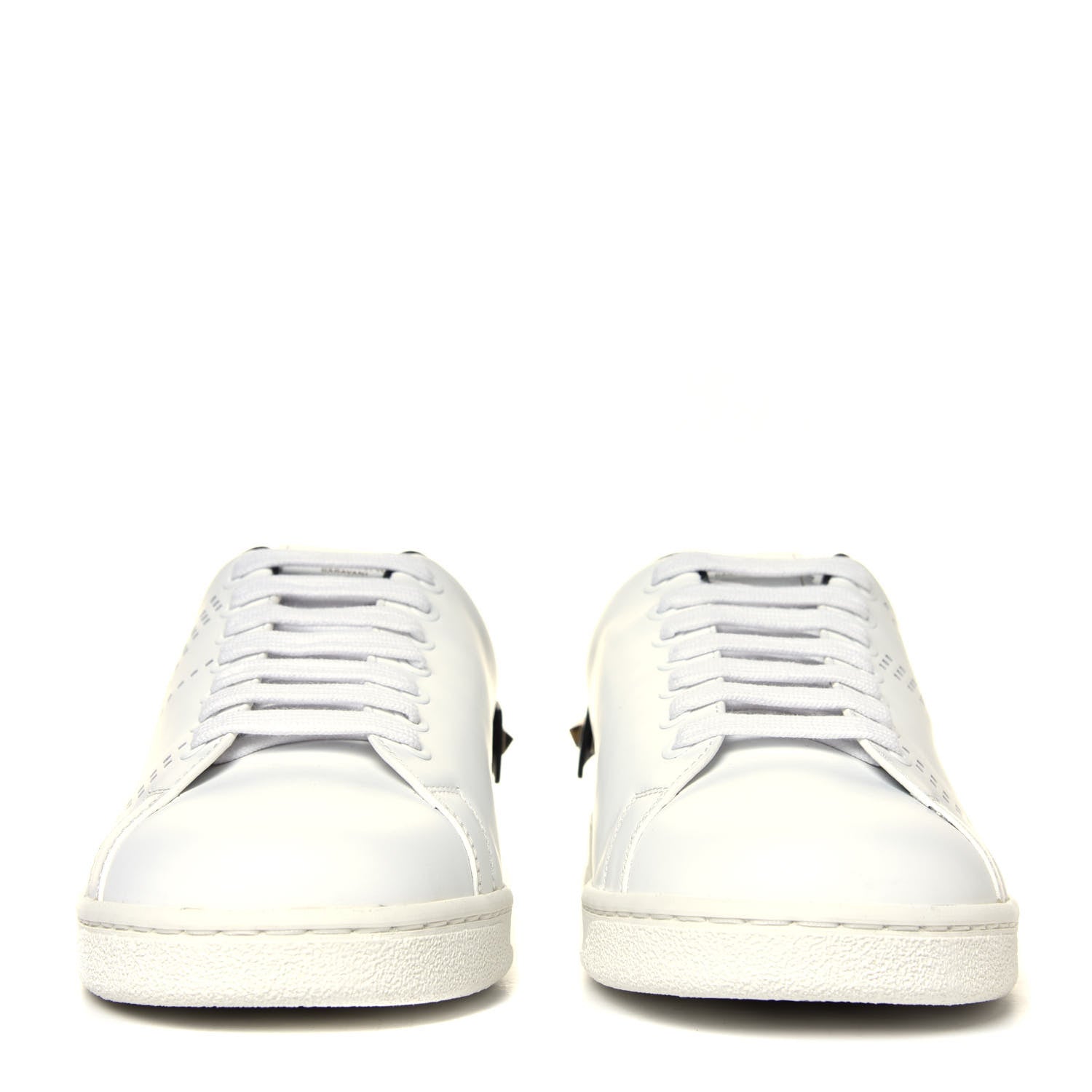 Valentino Garavani Calfskin Mens Backnet Sneakers 40 White Black 8 of 12