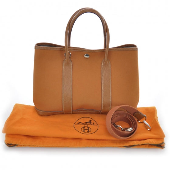 Hermes Toile Garden Party TPM Orange 4 of 11
