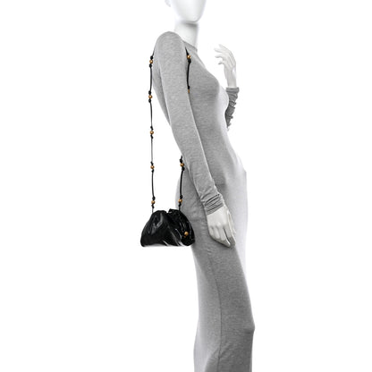 Bottega Veneta Brushed Calfskin The Mini Pouch Black 2 of 10