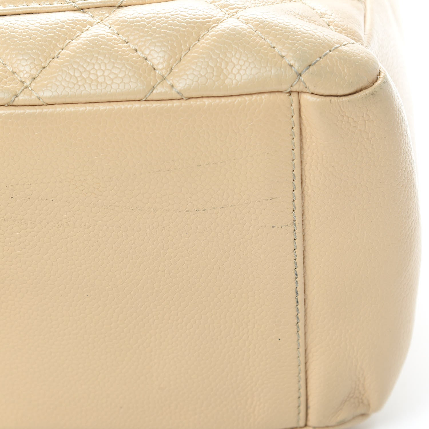 Chanel Caviar Quilted Grand Shopping Tote GST Beige Clair 16 of 17