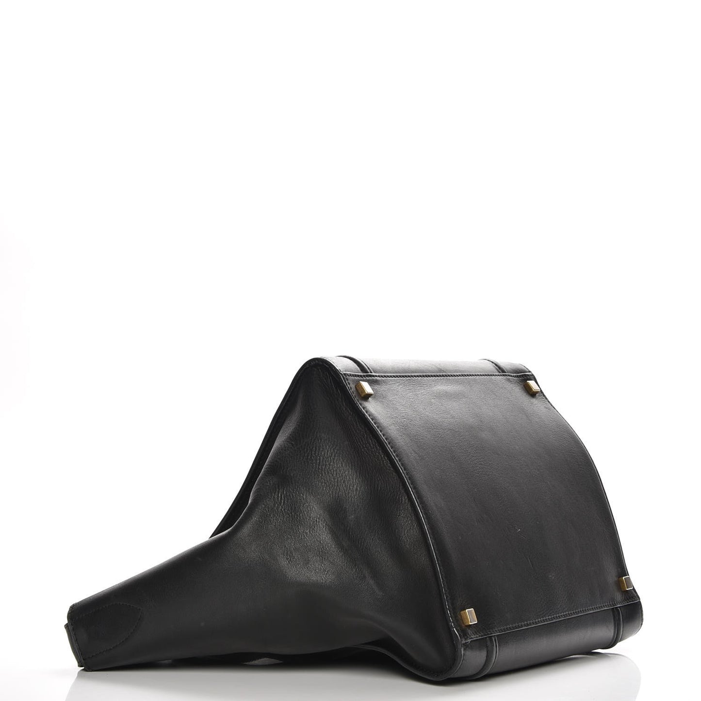 Smooth Calfskin Medium Phantom Luggage Black