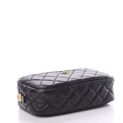 Chanel Aged Calfskin Quilted Small Reissue Camera Case Black 3 of 9