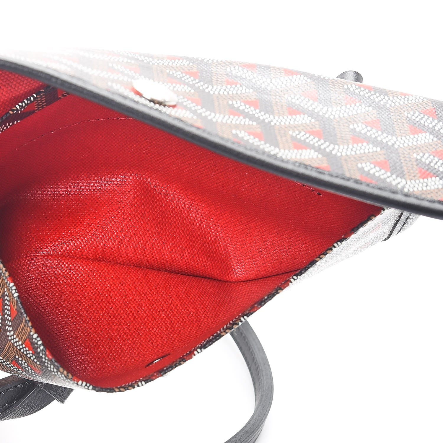 Goyard Goyardine Saint Louis Claire Voie GM Black Red 7 of 10