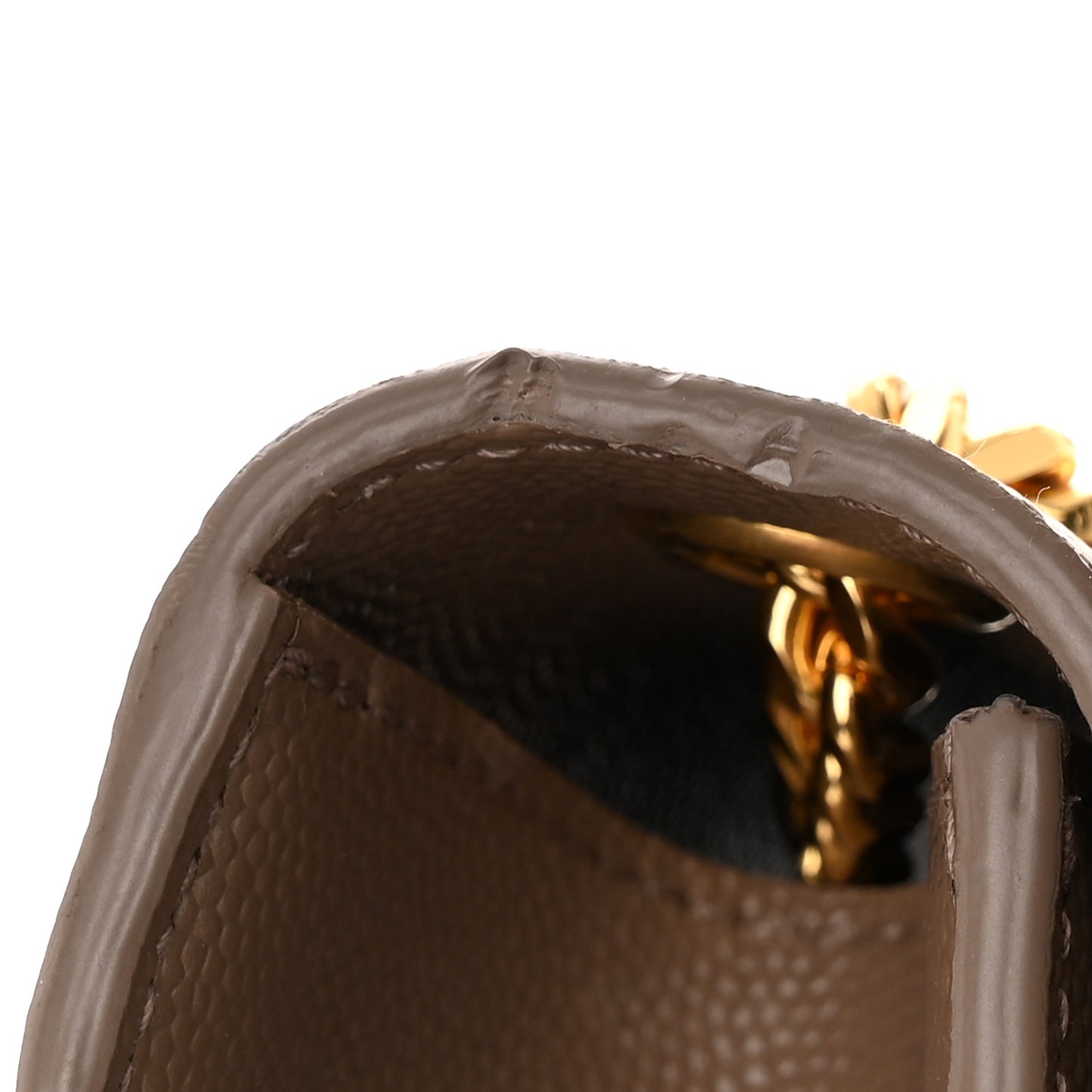 Grain De Poudre Small Monogram Kate Satchel Dark Beige