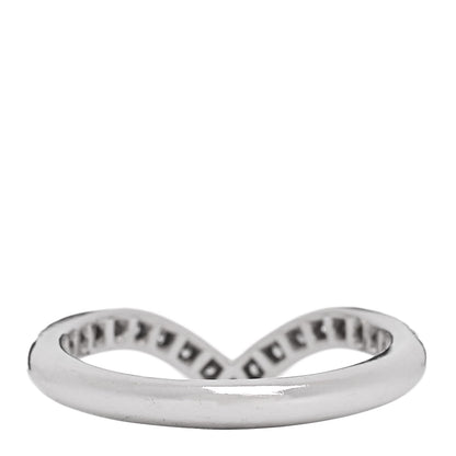 Tiffany Platinum Diamond Soleste V Band Ring 45 3.25 3 of 5