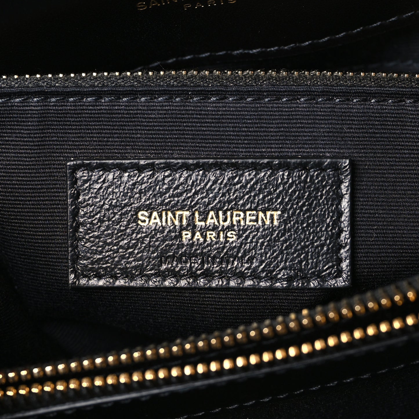 Calfskin Y Quilted Monogram Medium Loulou Chain Satchel Black