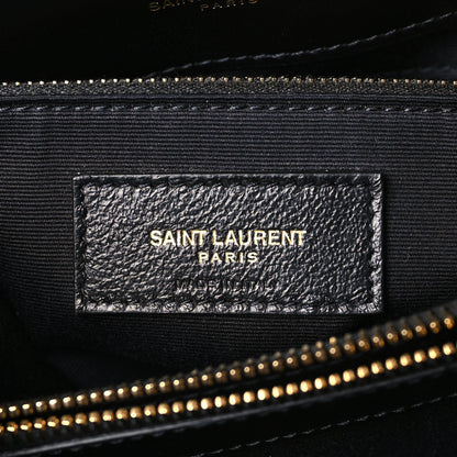 Saint Laurent Calfskin Y Quilted Monogram Medium Loulou Chain Satchel Black 6 of 9