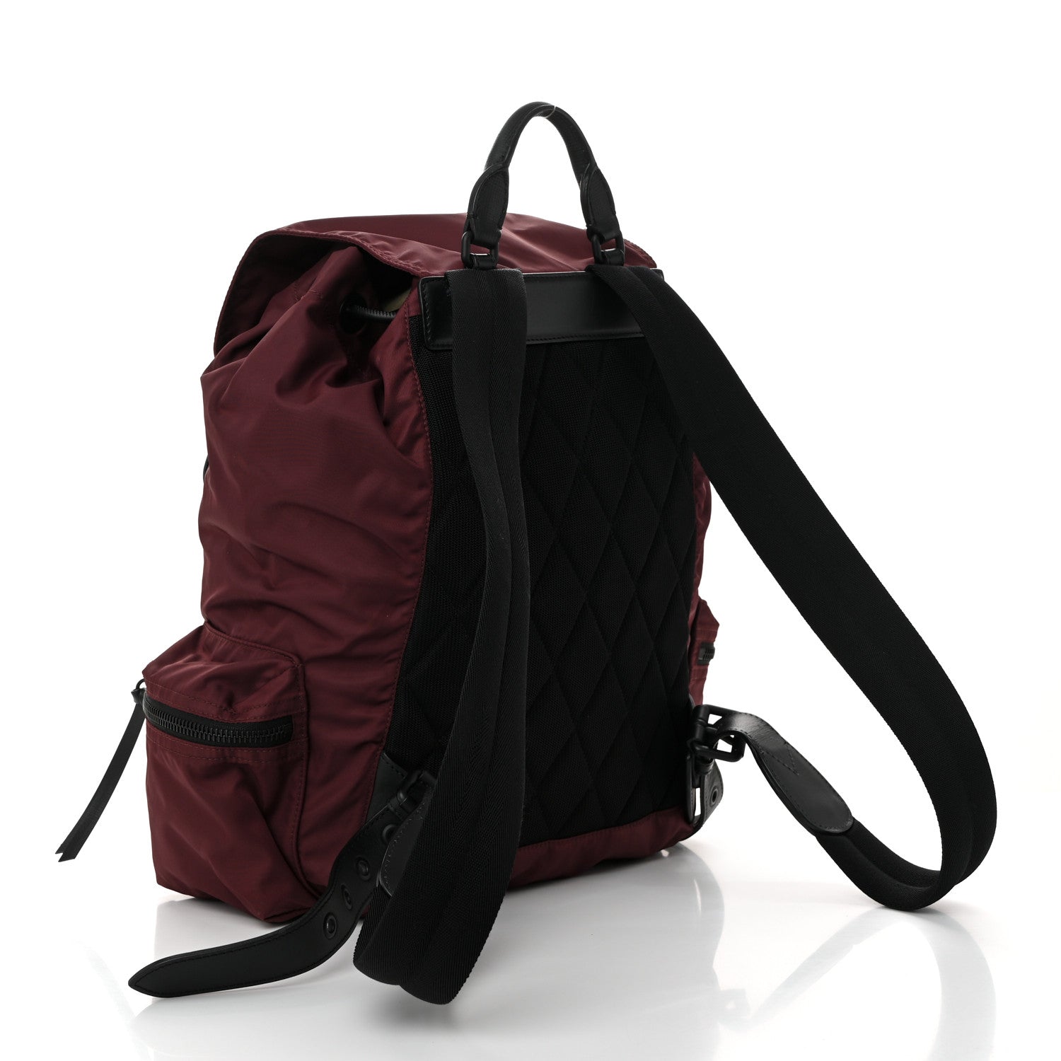 Burberry Nylon Medium Rucksack Backpack Burgundy Red 3 of 9