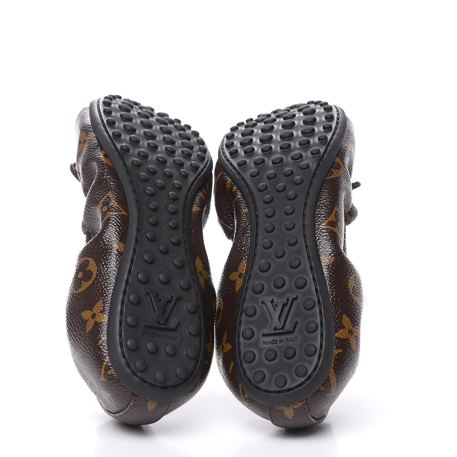 Louis Vuitton Monogram Flirty Ballet Flats 38.5 Gold 6 of 10