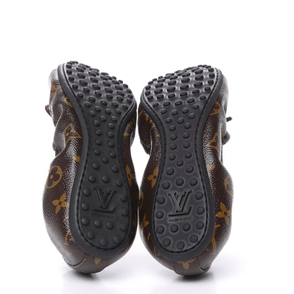 Louis Vuitton Monogram Flirty Ballet Flats 38.5 Gold 6 of 10