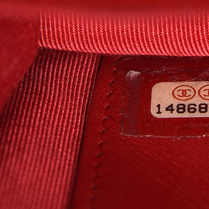 Chanel Patent Quilted Wallet On Chain WOC Red 8 of 9