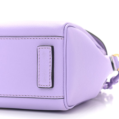 Versace Calfskin Medusa Small Top Handle Handbag Lilac 9 of 9