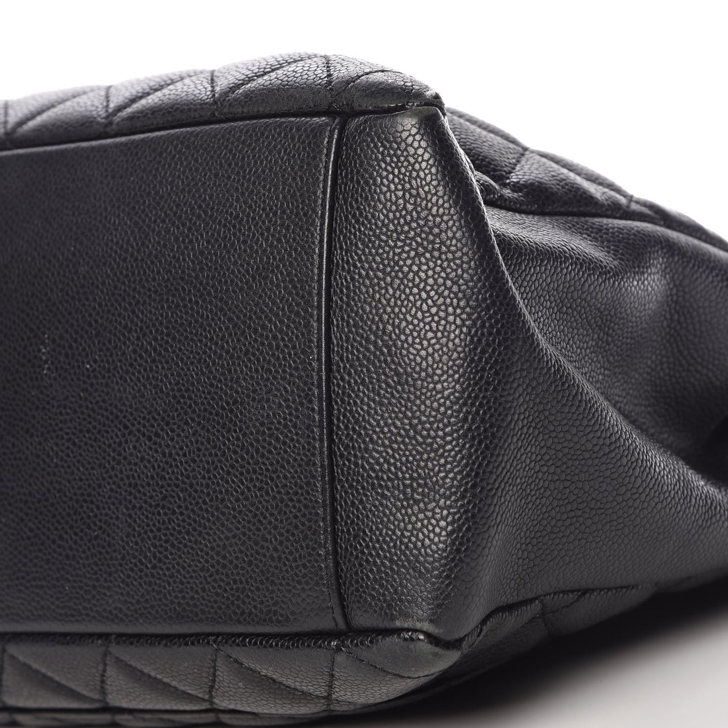 Caviar Quilted Grand Shopping Tote GST Black