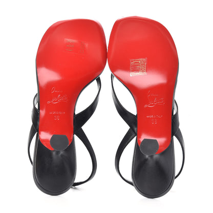 Christian Louboutin Kid Taralita 55 Thong Sandals 36 Black 6 of 10