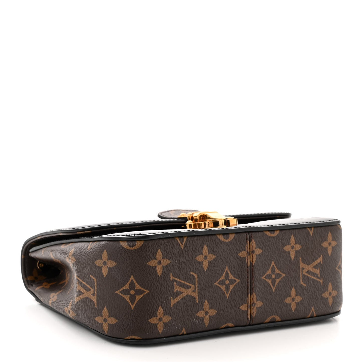 Patent Calfskin Monogram Cherrywood BB Black