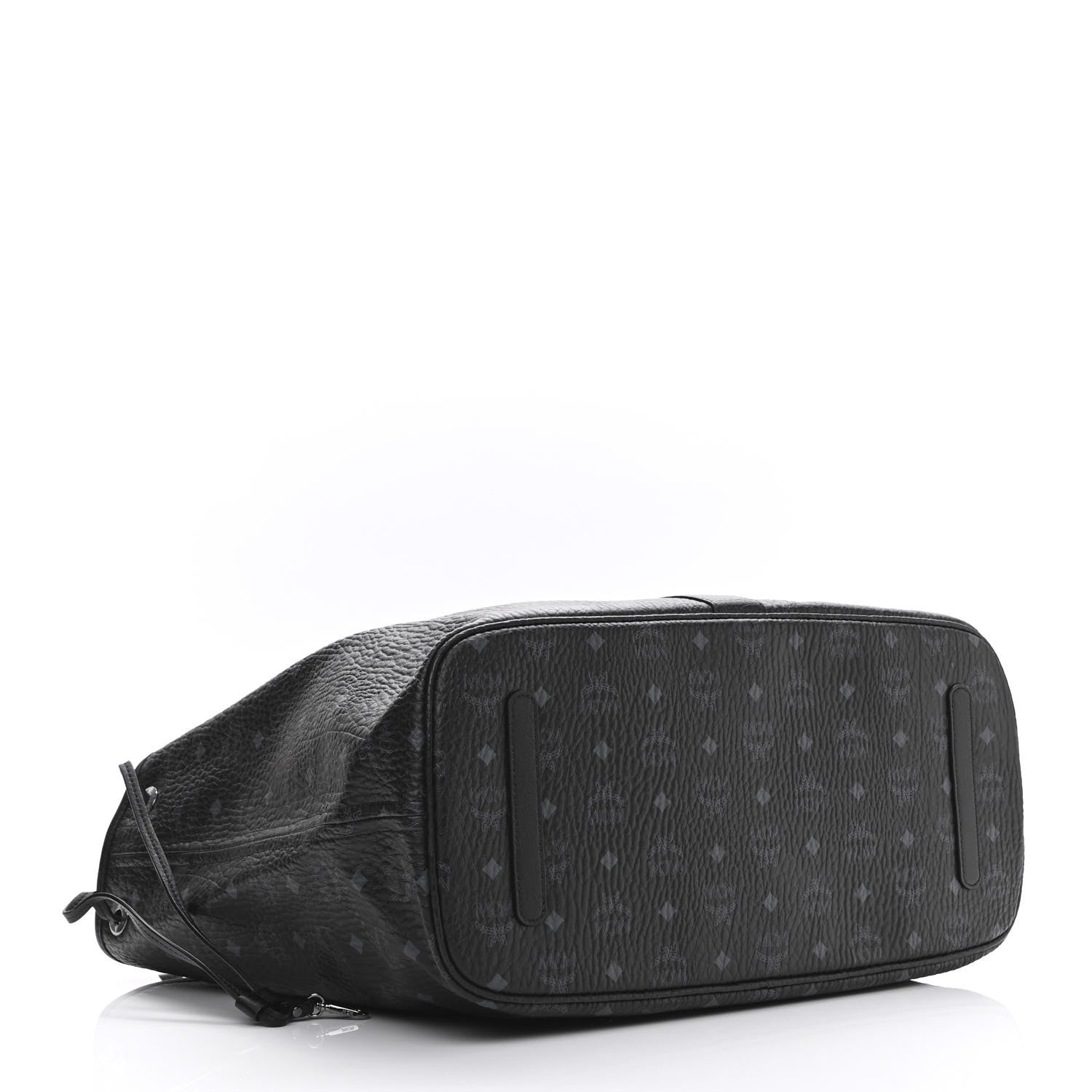 MCM Visetos Large Liz Reversible Shopper Tote Black 6 of 14
