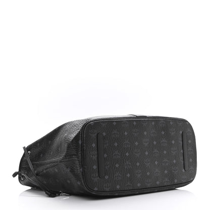 MCM Visetos Large Liz Reversible Shopper Tote Black 6 of 14