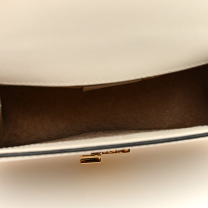 Gucci Calfskin Mini Sylvie Chain Shoulder Bag White 4 of 8