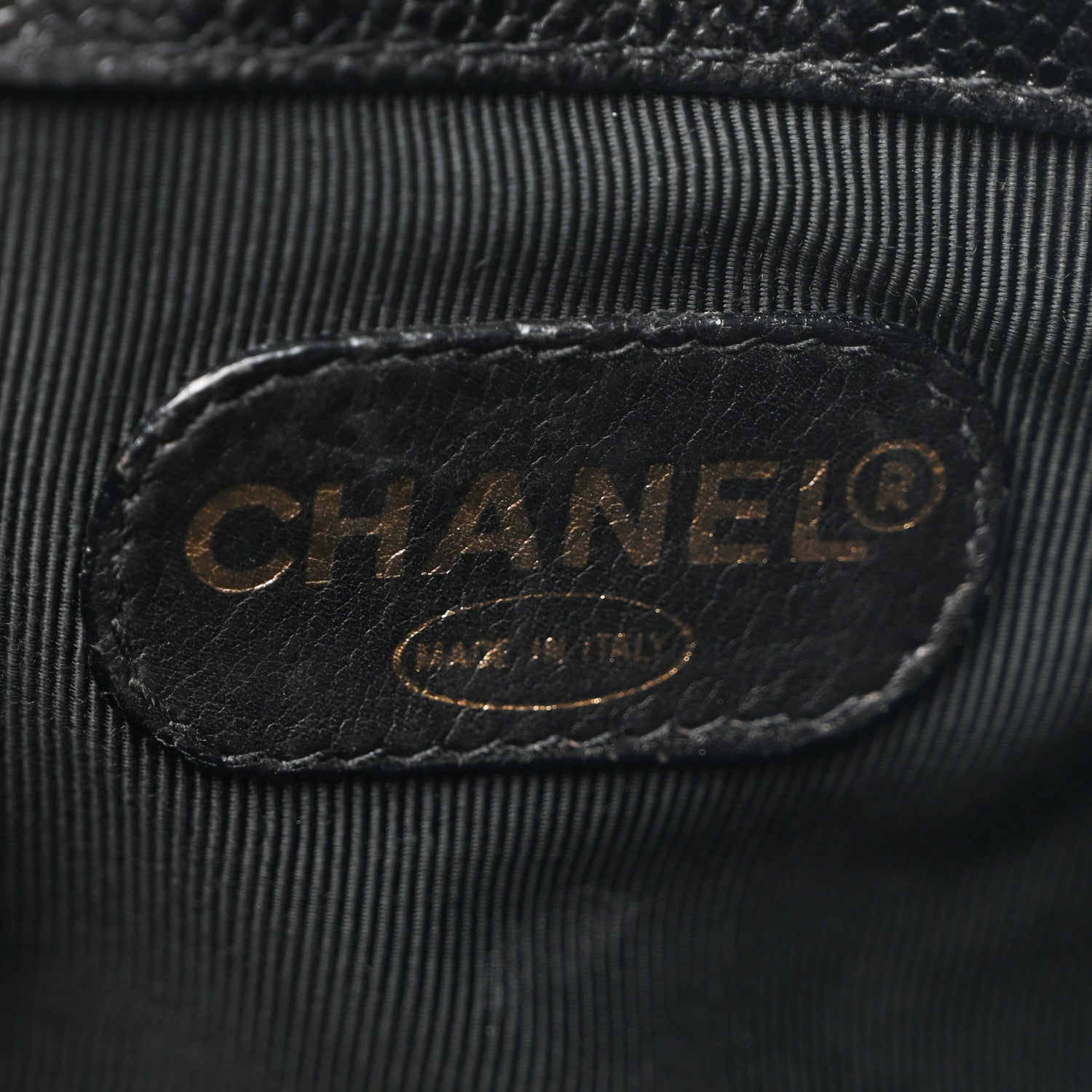 Chanel Caviar CC Drawstring Shoulder Bag Black 7 of 12