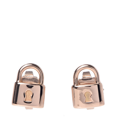 Tiffany 18K Rose Gold Mini Lock Earrings 1 of 4