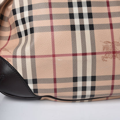 Burberry Haymarket Check Medium Willenmore Hobo Chocolate 12 of 14