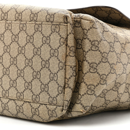 Gucci GG Plus Monogram Messenger Diaper Bag Dark Brown 8 of 20