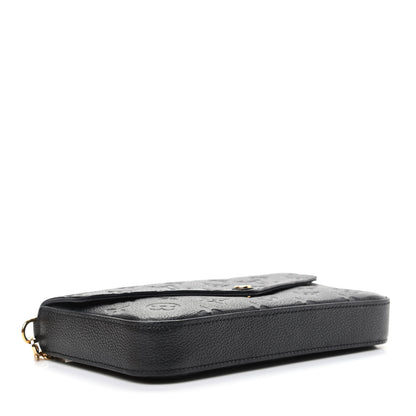 Louis Vuitton Empreinte Pochette Felicie Chain Wallet Black 4 of 10
