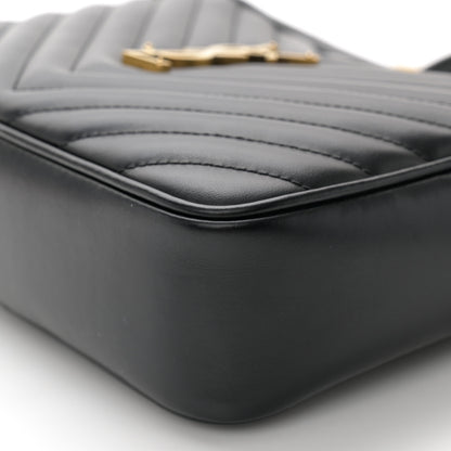 Saint Laurent Calfskin Matelasse Monogram Lou Camera Bag Black 10 of 12
