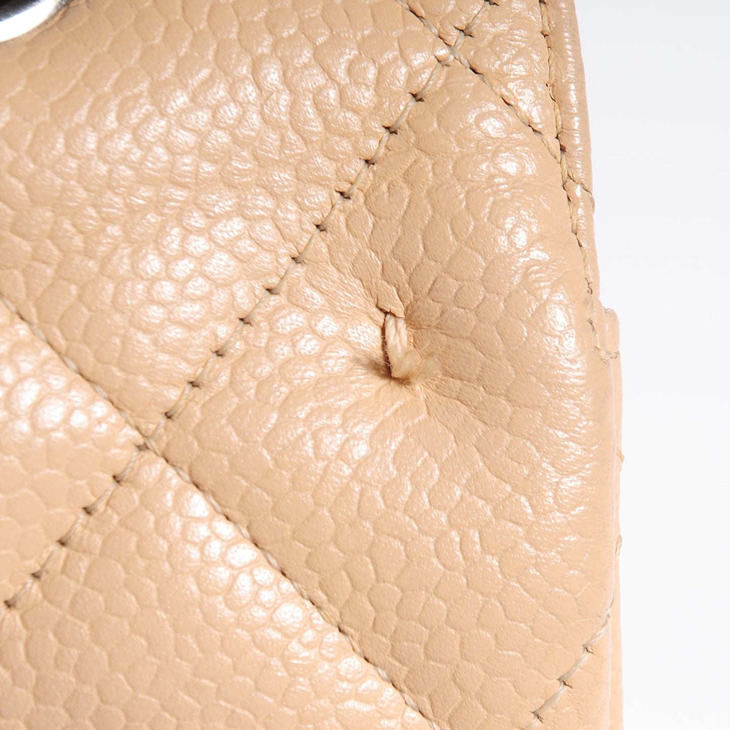Caviar Jumbo Single Flap Beige Clair