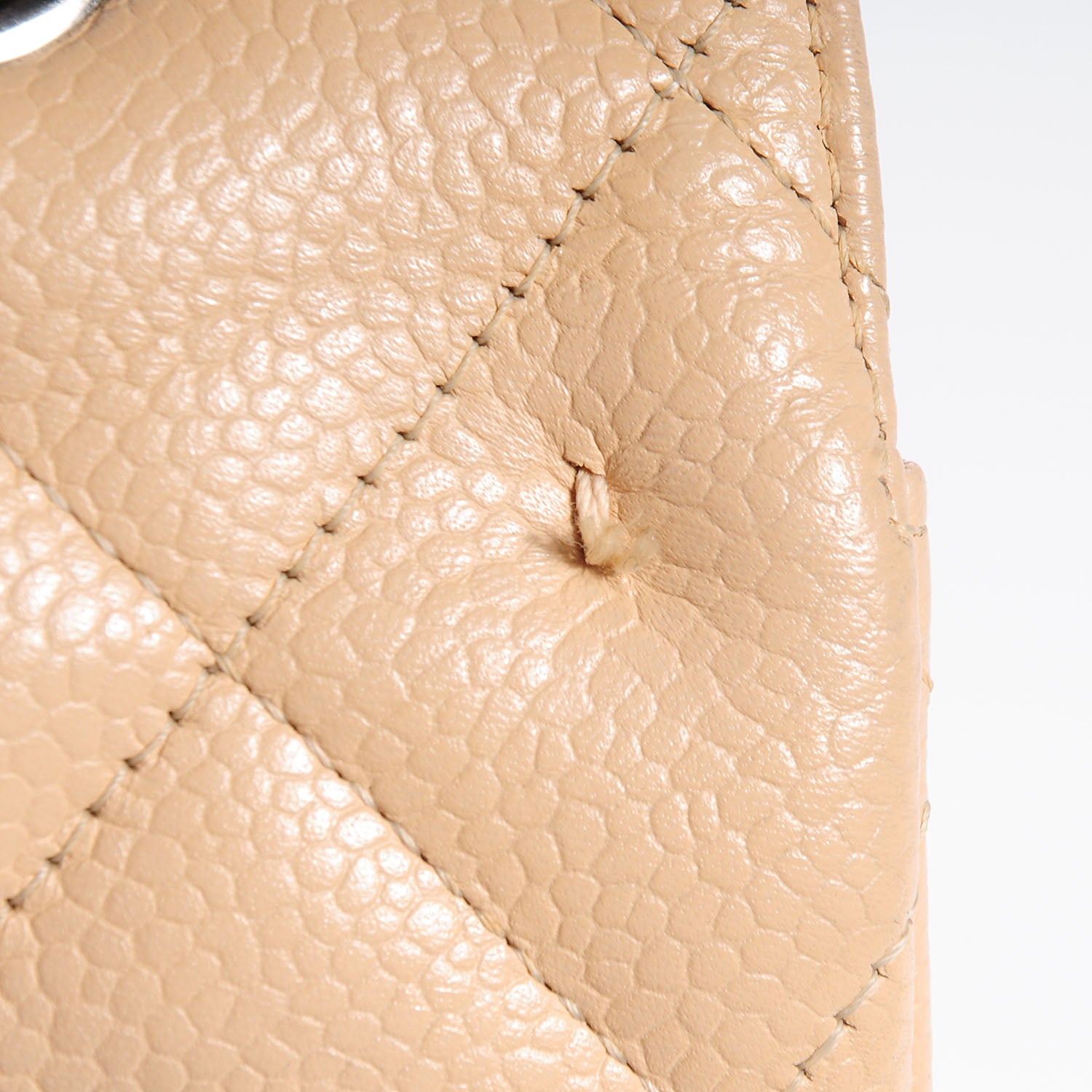 Chanel Caviar Jumbo Single Flap Beige Clair 9 of 10