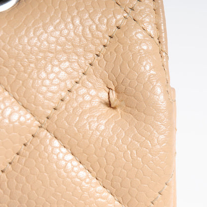 Chanel Caviar Jumbo Single Flap Beige Clair 9 of 10