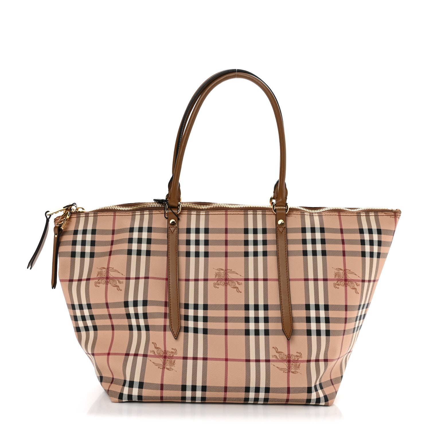 Burberry Haymarket Check Medium Salisbury Tote Camel 1 of 11
