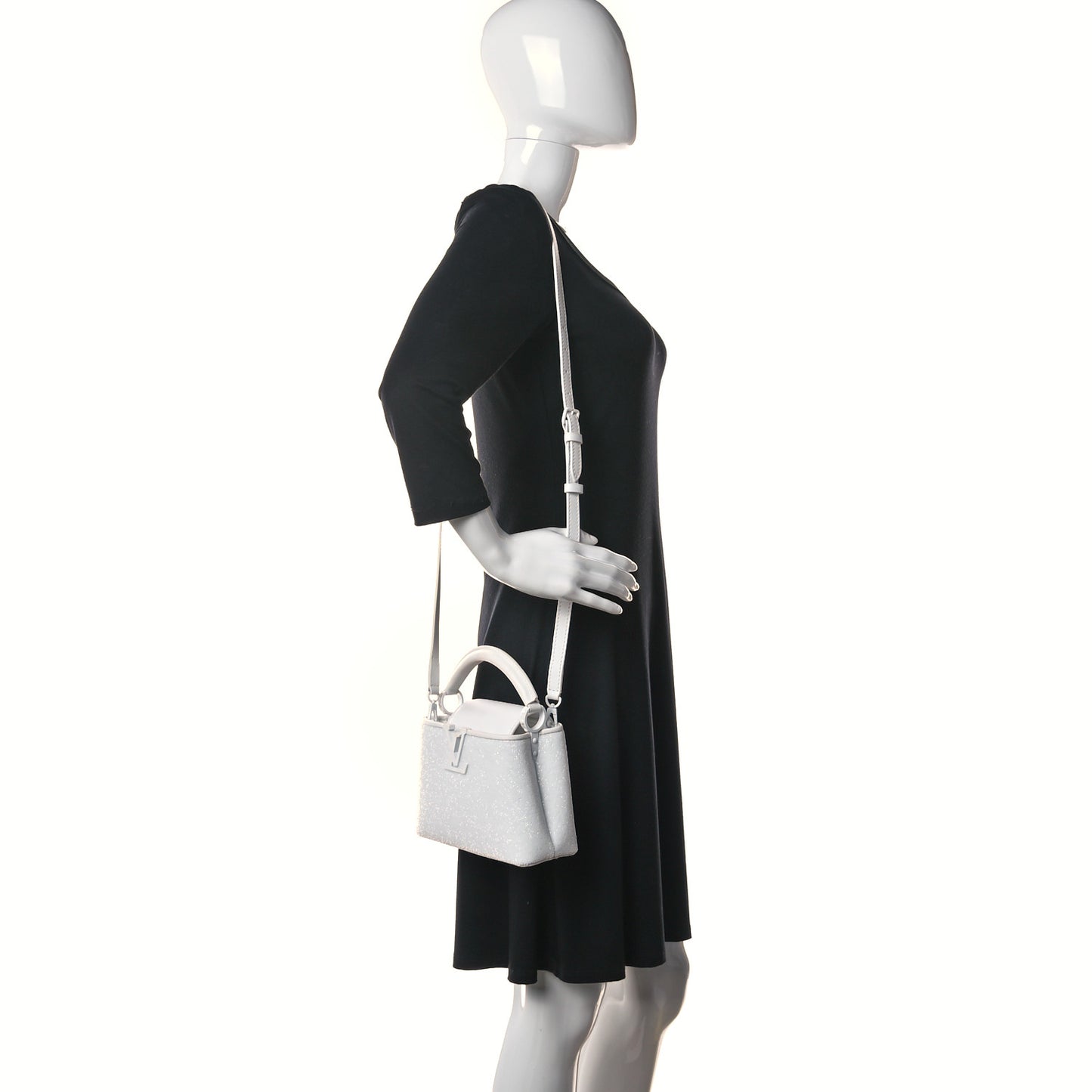 Swarovski Calfskin Capucines Mini White