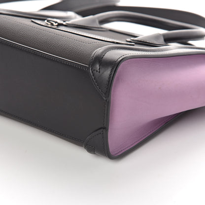Celine Smooth Drummed Calfskin Tri-color Nano Luggage Anthracite 9 of 12