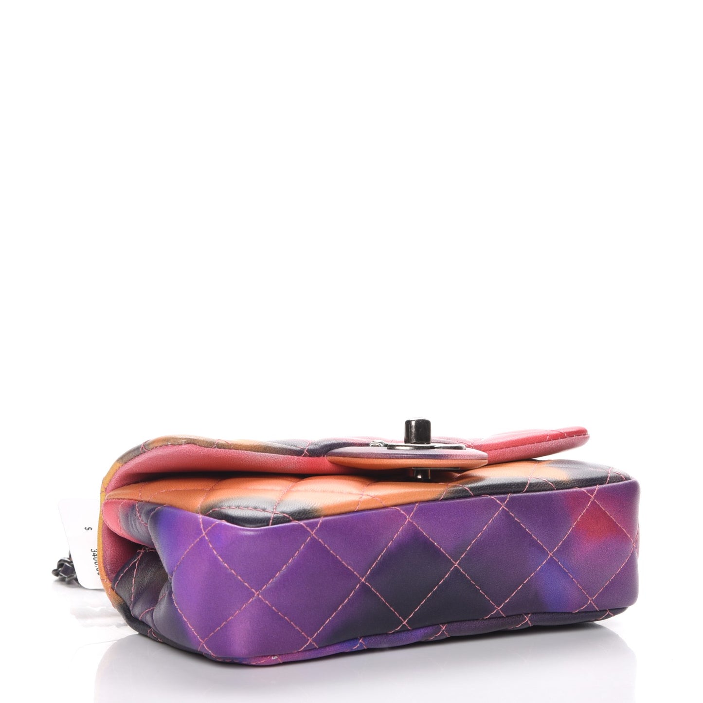 Lambskin Quilted Extra Mini Flower Power Flap Multicolor