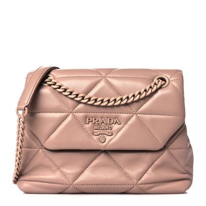 Prada Nappa Triangle Stitched Small Spectrum Bag Cipria 1 of 8