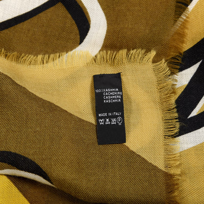 Burberry Prorsum Wool Cashmere Wild Flowers Scarf Green 3 of 6