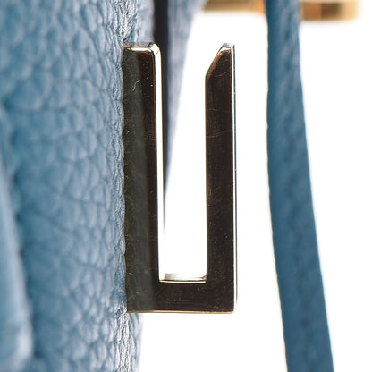 Hermes Taurillon Clemence Birkin 30 Cobalt 21 of 32