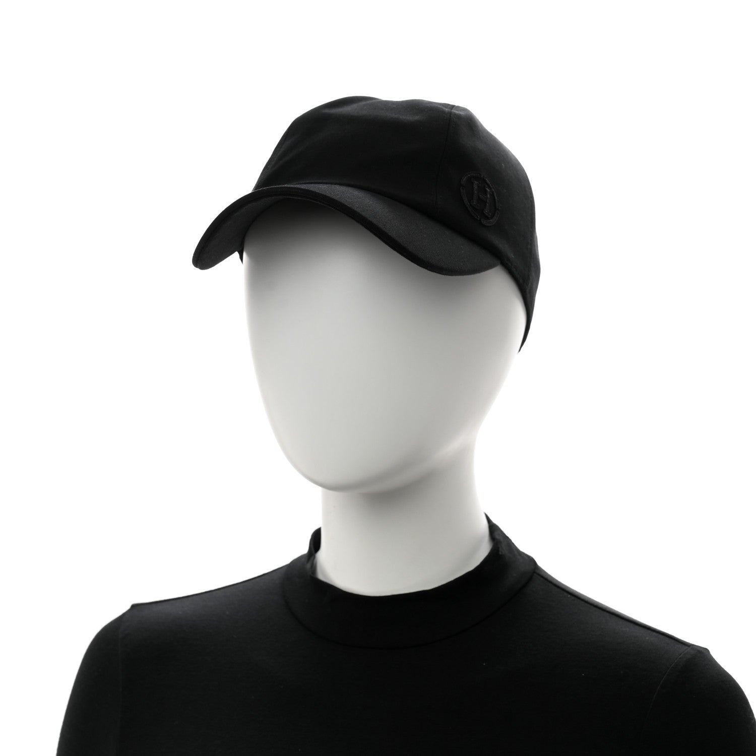 Hermes Cotton Miles H Circle Hat 58 Black 2 of 10