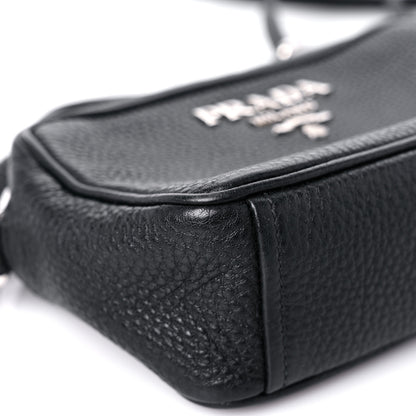 Prada Vitello Daino Mini Camera Crossbody Black 7 of 13