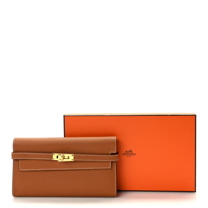 Hermes Epsom Kelly Longue Wallet Gold 6 of 6