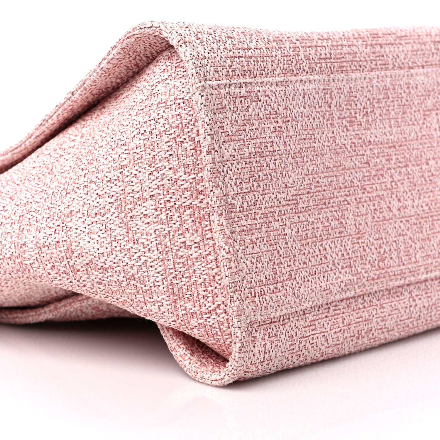 Chanel Lurex Boucle Deauville Medium Tote Pink 8 of 11