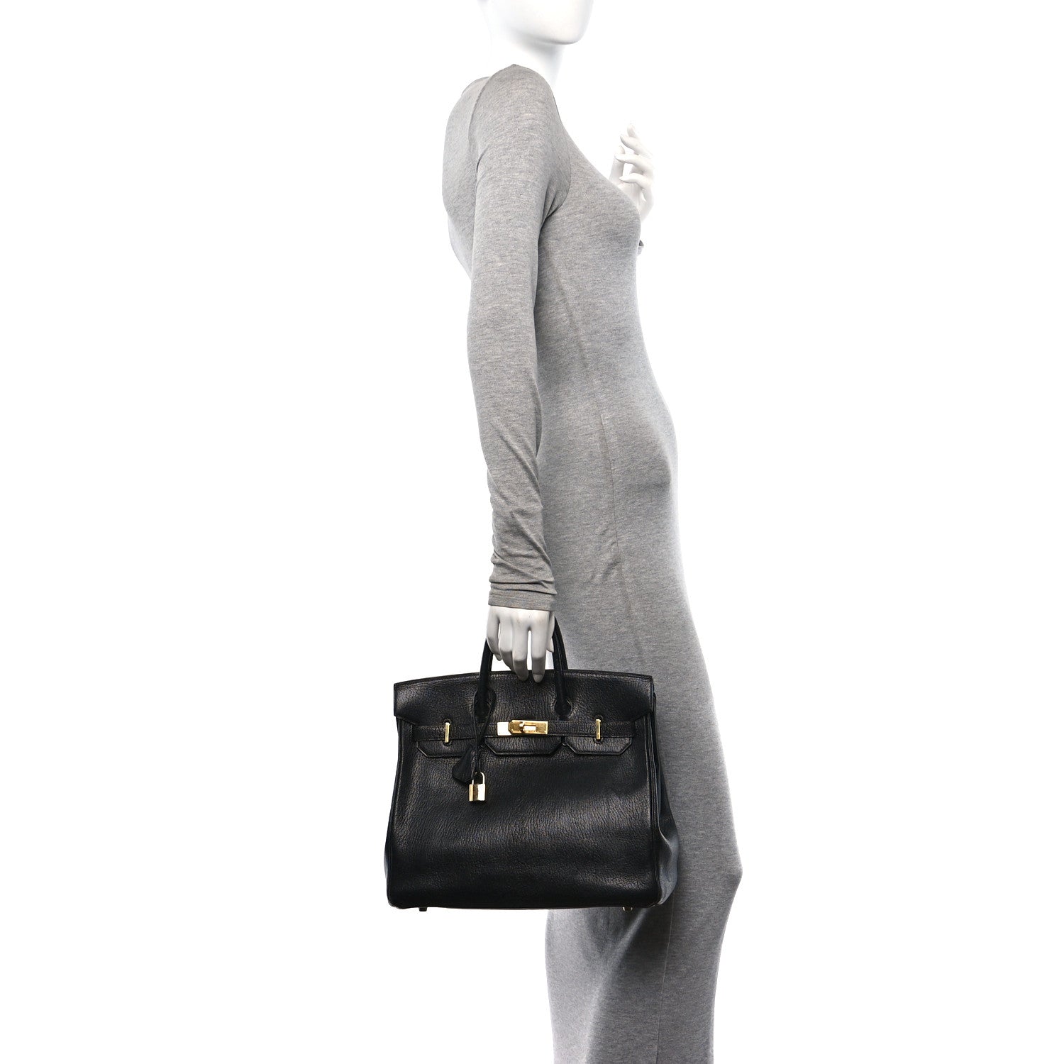 Hermes Chevre de Coromandel HAC Birkin 32 Black 2 of 19