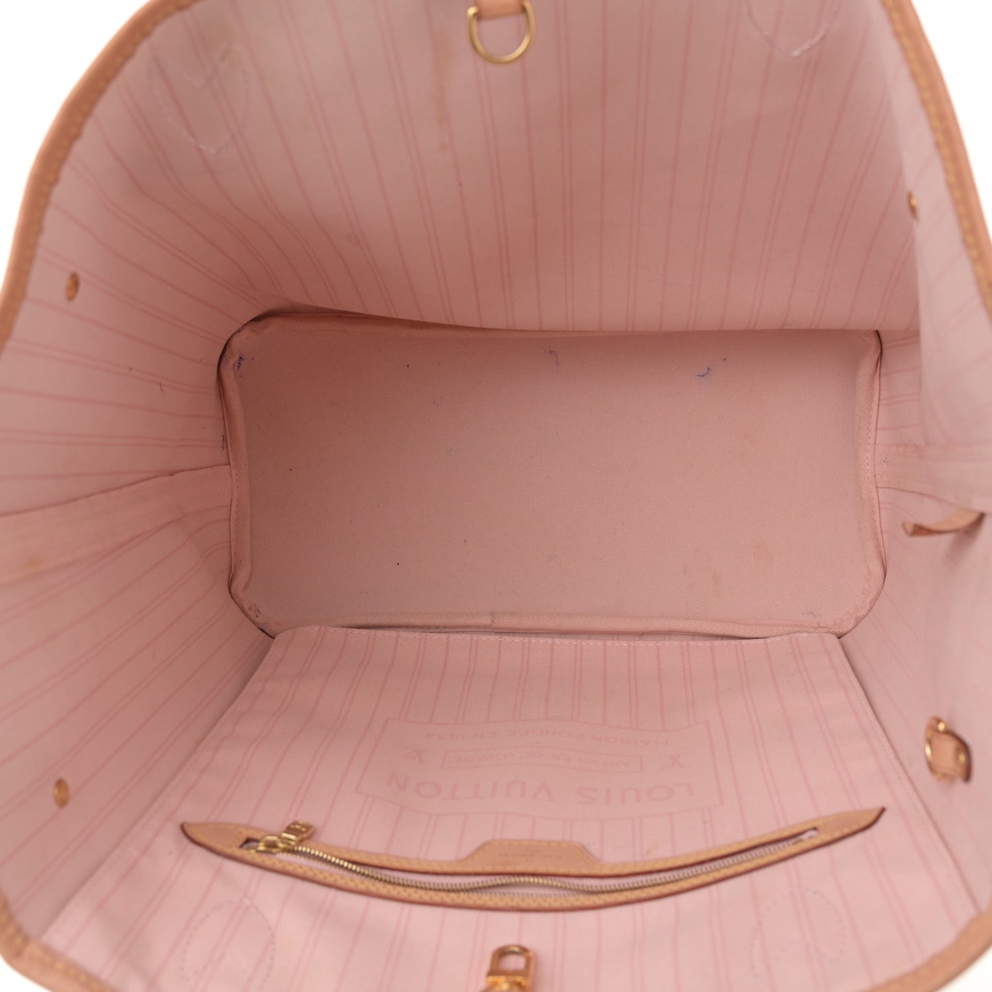 Damier Azur Neo Neverfull MM Rose Ballerine