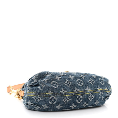 Louis Vuitton Monogram Denim Mini Pleaty Blue 4 of 9