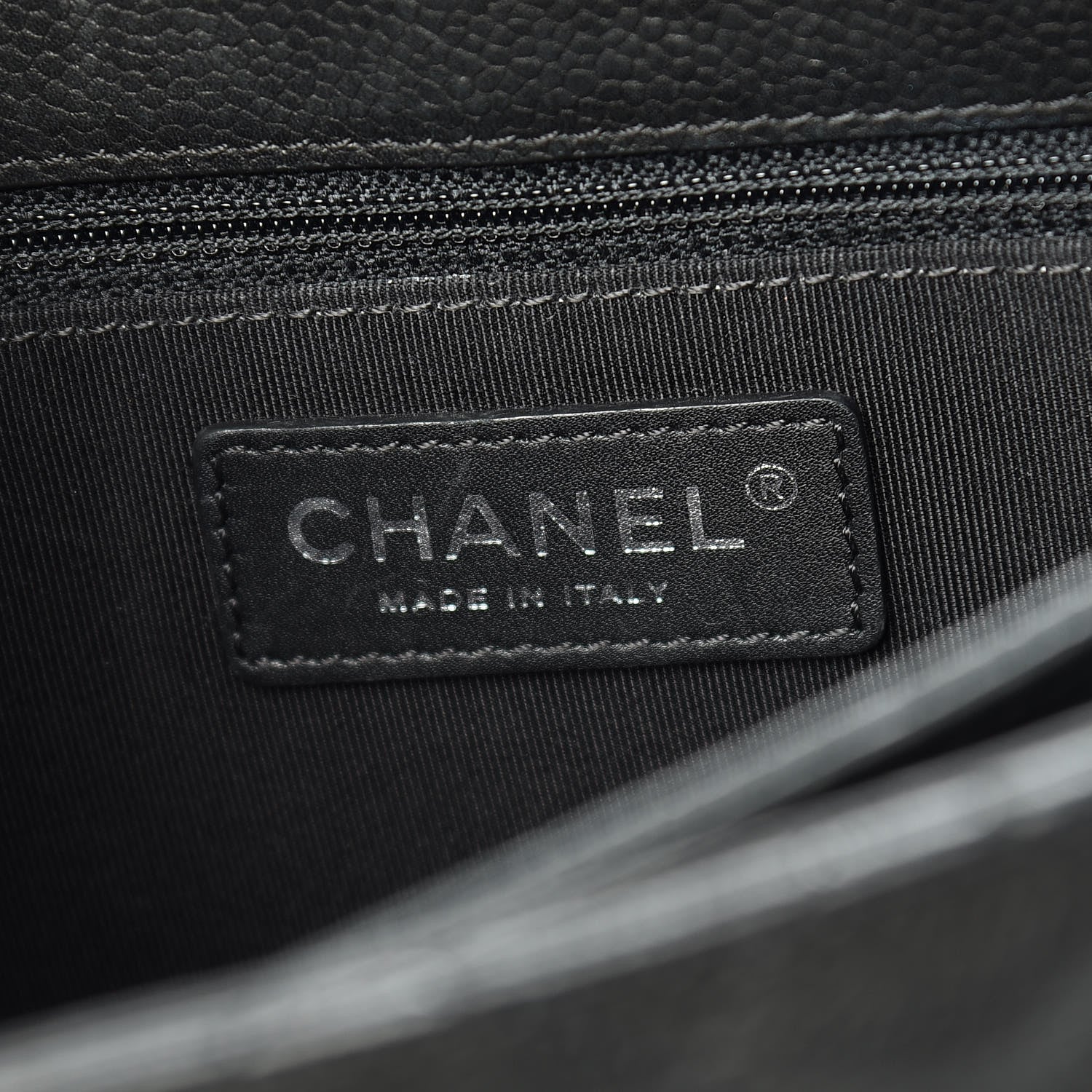 Chanel Caviar Quilted Medium Rock In Rome Single Flap Black 6 of 12